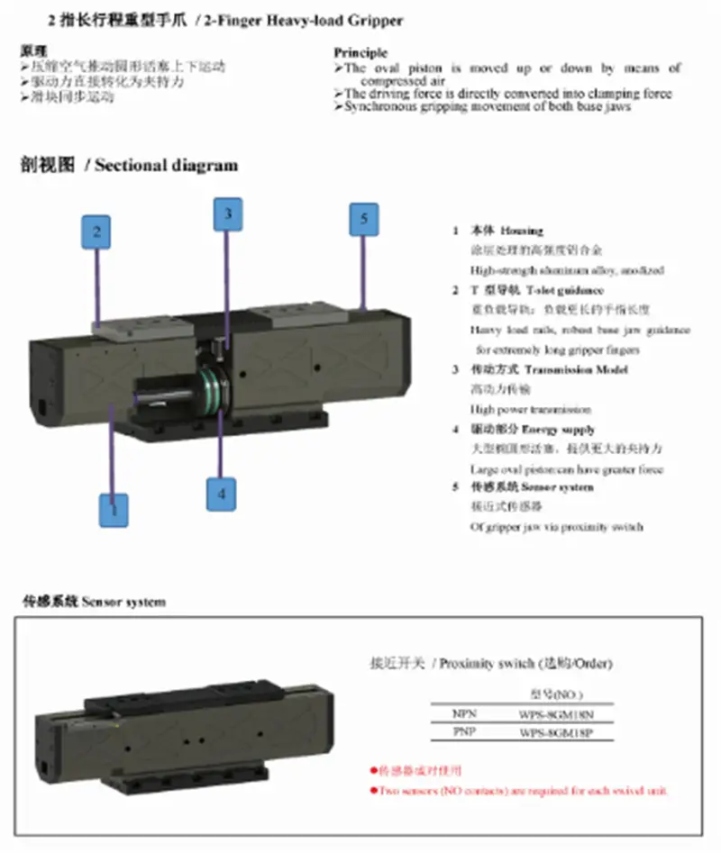 ALH长行程两指机械夹爪